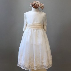 COMUNIÓN VESTIDO BORDADO...